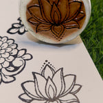 Reusable Mehandi/Henna Stamps Pack of 2,Ink Pad and a Bridal Henna cone.