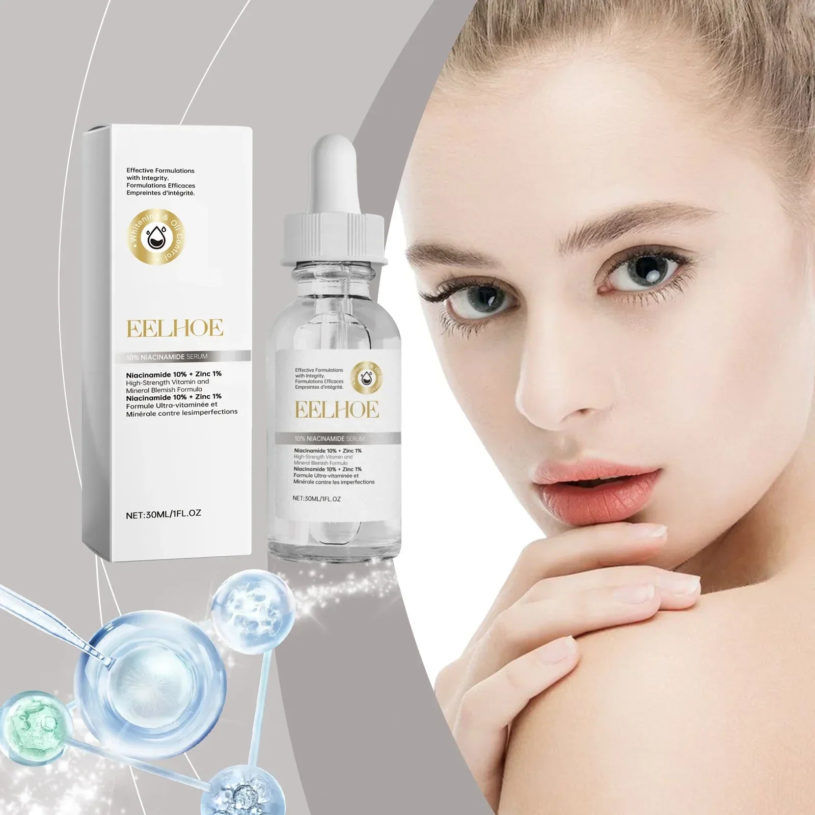 IMPORTED™ 10%NIACINAMIDE+1%ZINC 30ML EELHOE BEAUTY FACE SERUM FACIAL