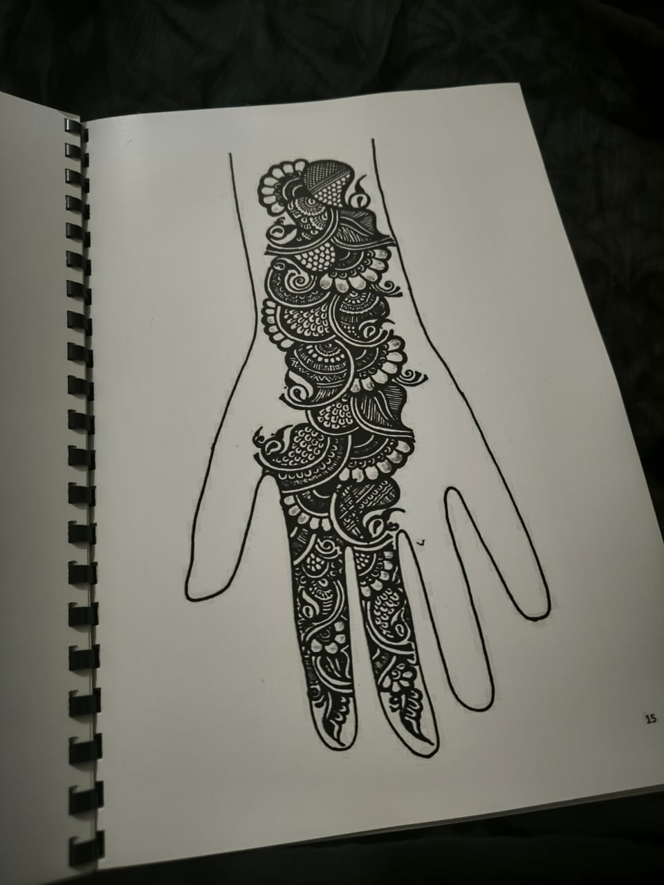 Mehandi Reusable Practice Book + FREE Practice Cone, Volume 3.