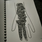 Mehandi Reusable Practice Book + FREE Practice Cone, Volume 3.