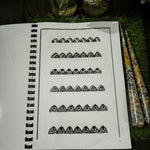 Mehandi Reusable Practice Book + FREE Practice Cone, Volume 3.